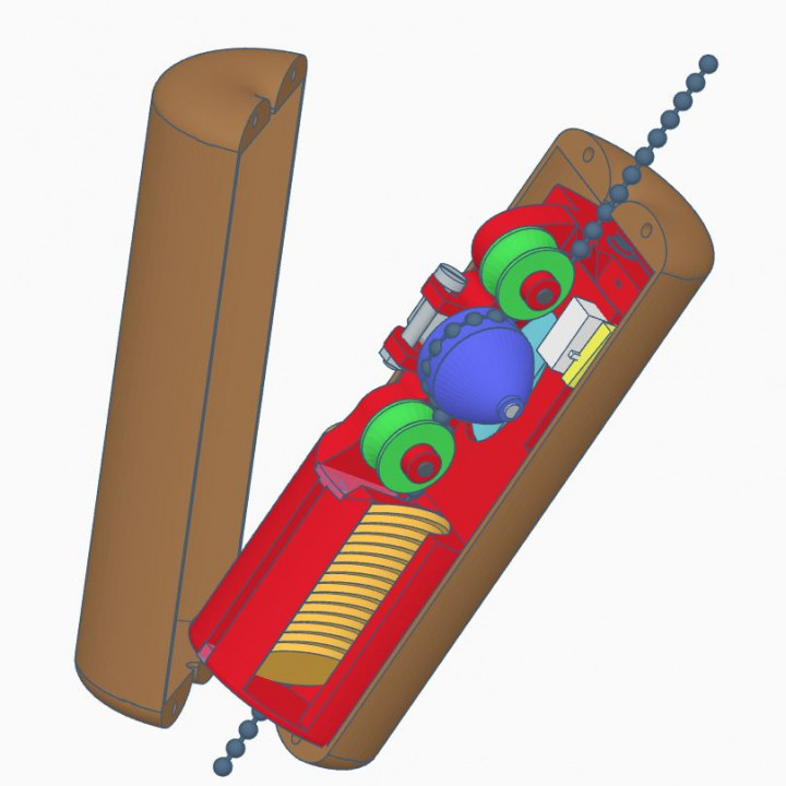 Self winding mechanism for pendulum clock - Climbing weight (3D printed) image