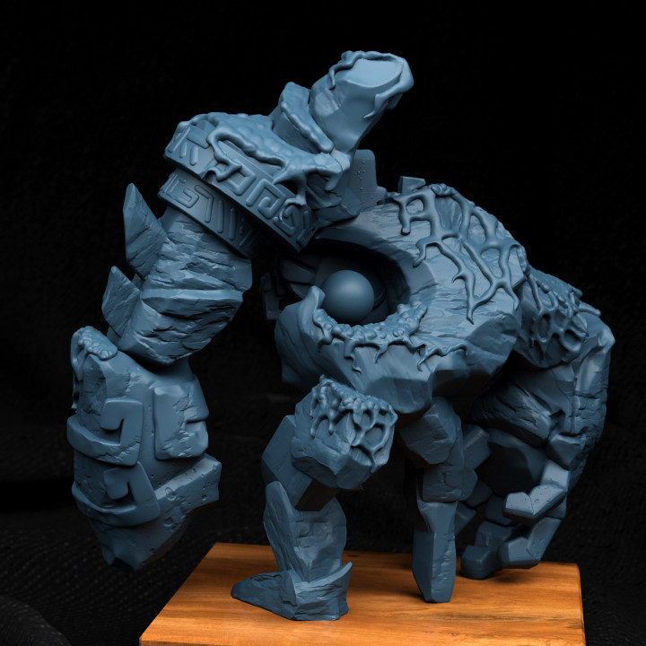 3D Printable Stone Golem by Creature Armory