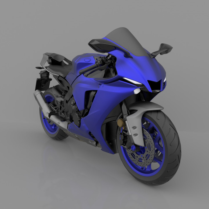 Sport Bike R1 2020 3D Model Ready to Print STL File image
