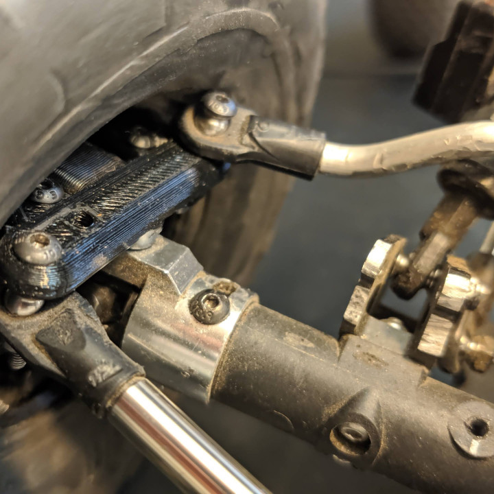 3D Printable AR60 Front Axle Knuckle Weight Mount by Daniel Anguita