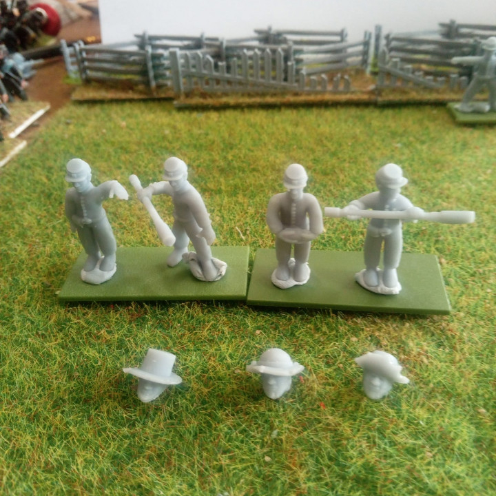 10-15mm Confederate Artillery Crew UA-CON-6