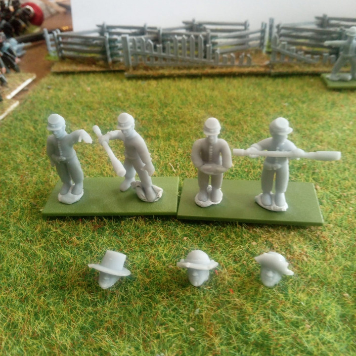 10-15mm Confederate Artillery Crew UA-CON-6 image