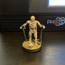 Picture of print of Mummy with chains 32mm pre-supported