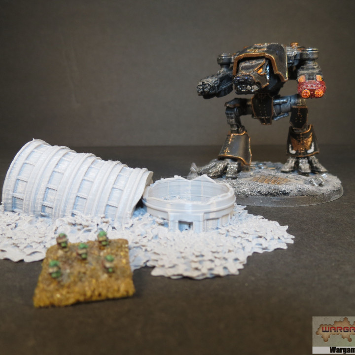 Sci-Fi Destroyed Building 4 SFD004