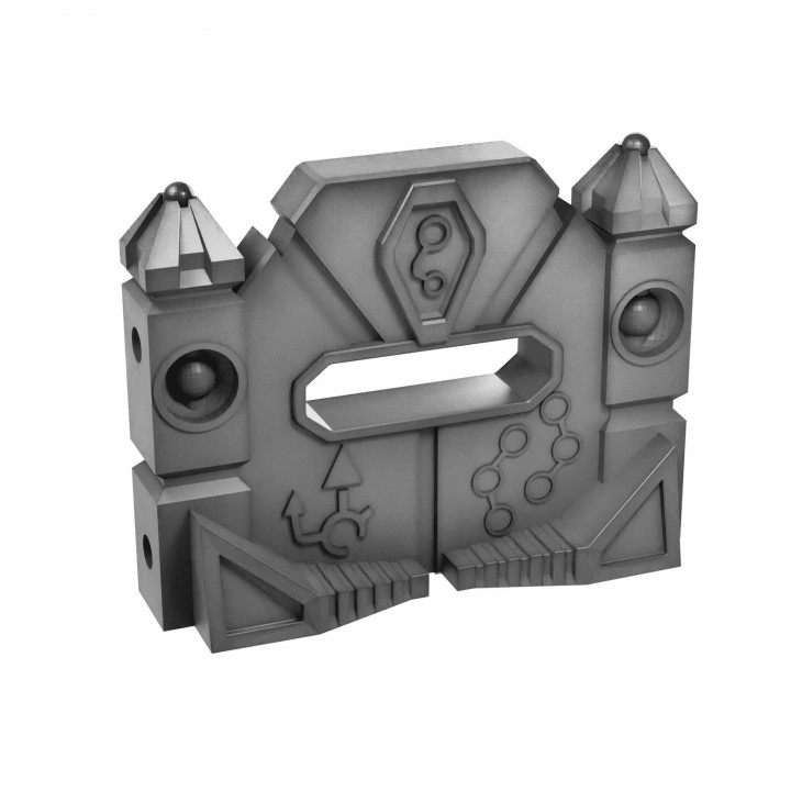 Undying lords defence walls/barricades and energy towers tabletop terrain image