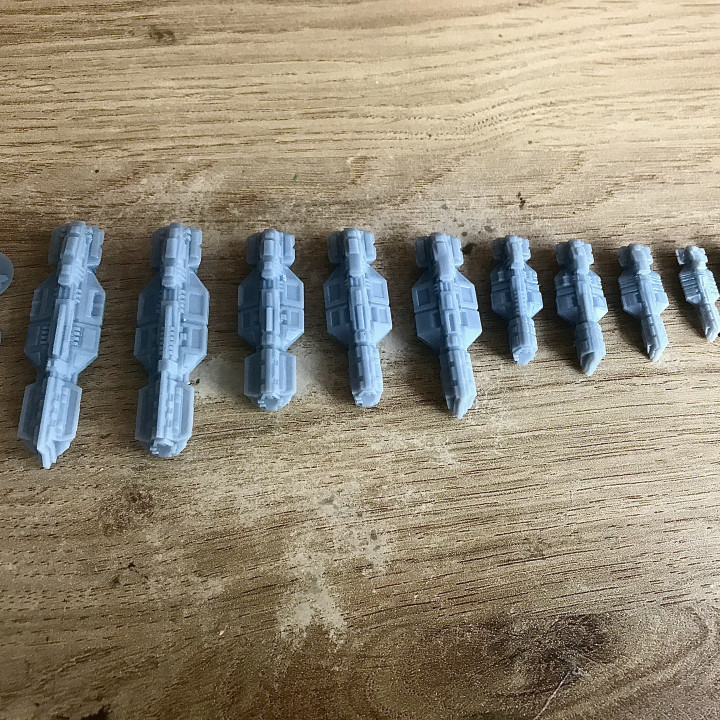SCI-FI Ships Fleet Pack - Anglo-European Alliance - Presupported (OLD)