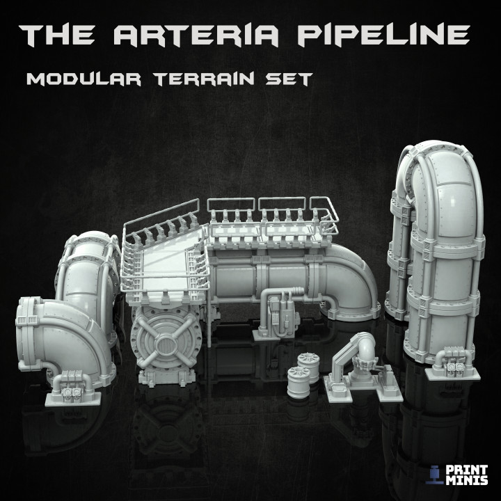 Modular Arteria Pipeline & Oil Mining Machines - The Iron Guard Collection image