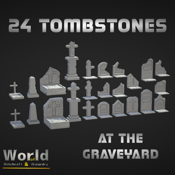 24 Tombstones at the Graveyard image