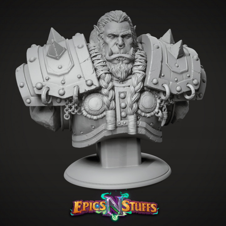 Orc Warchief Bust - Pre-Supported image