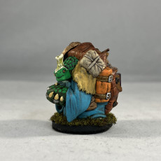 Picture of print of Tortle Merchant Miniature - Pre-Supported