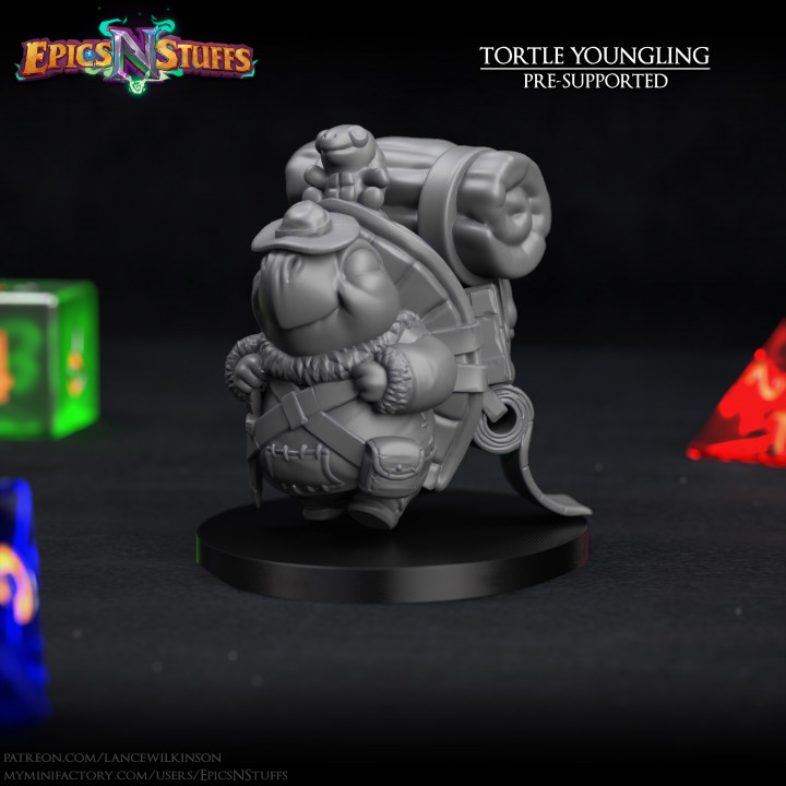 Tortle Youngling Miniature - Pre-Supported's Cover