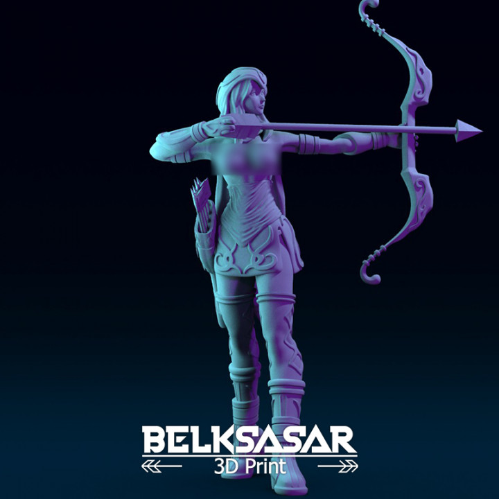 Girl Archer Aiming Normal Variant 2 image