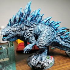 3D Printable Kaiju lezard king by Rescale Miniatures