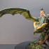 Flying dragon print image