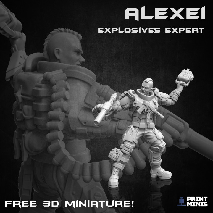 FREE - Alexei Dieselpunk Explosives Expert - Maslo Group image