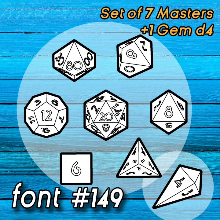 Master Dice Set FONT #149 image