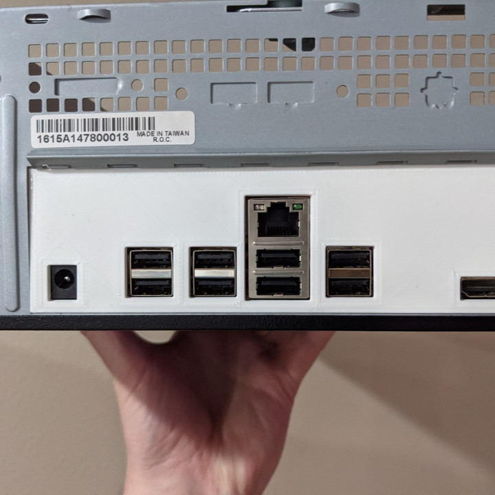 3D Printable Rear IO shield for Turing Pi by Alastair Drong