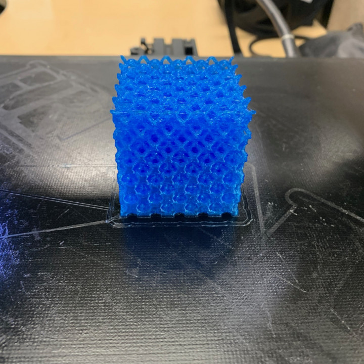 3D Printable TPU Test Cube by Sabrina Russell