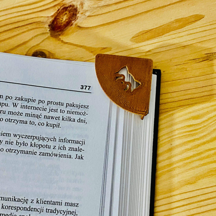 Wooden Corner Bookmark image