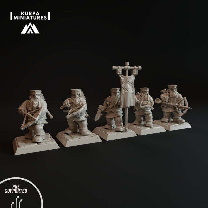 Dwarf warriors with crossbows image