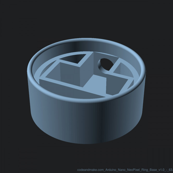 Arduino Nano NeoPixel Ring Base image