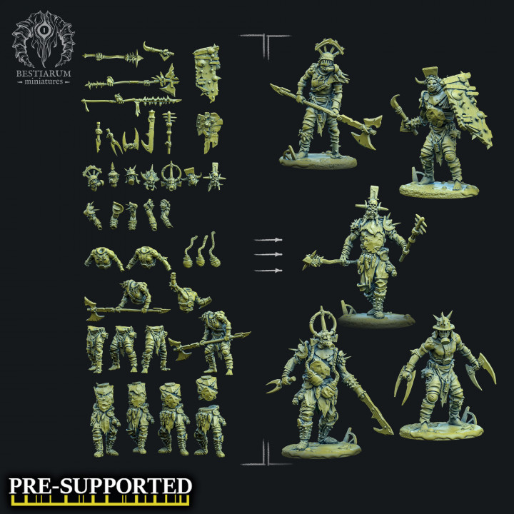 3D Printable Scrappers of Allstein Kitbash Set by Bestiarum Miniatures