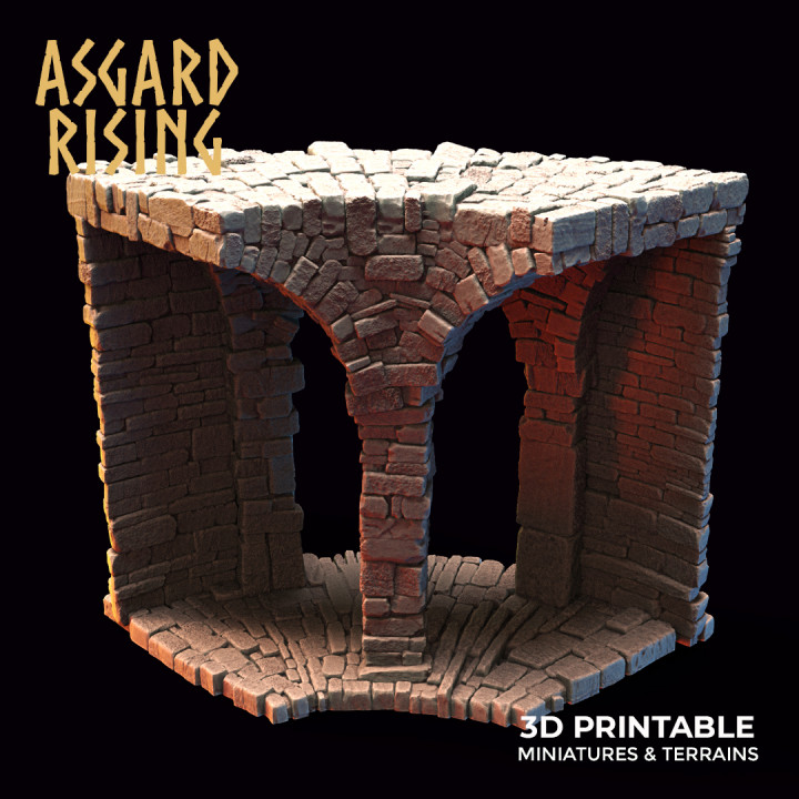 STONE CONSTRUCTIONS & RUINS (Crumbling Version) /Modular Terrain/ /Pre-supported/ image