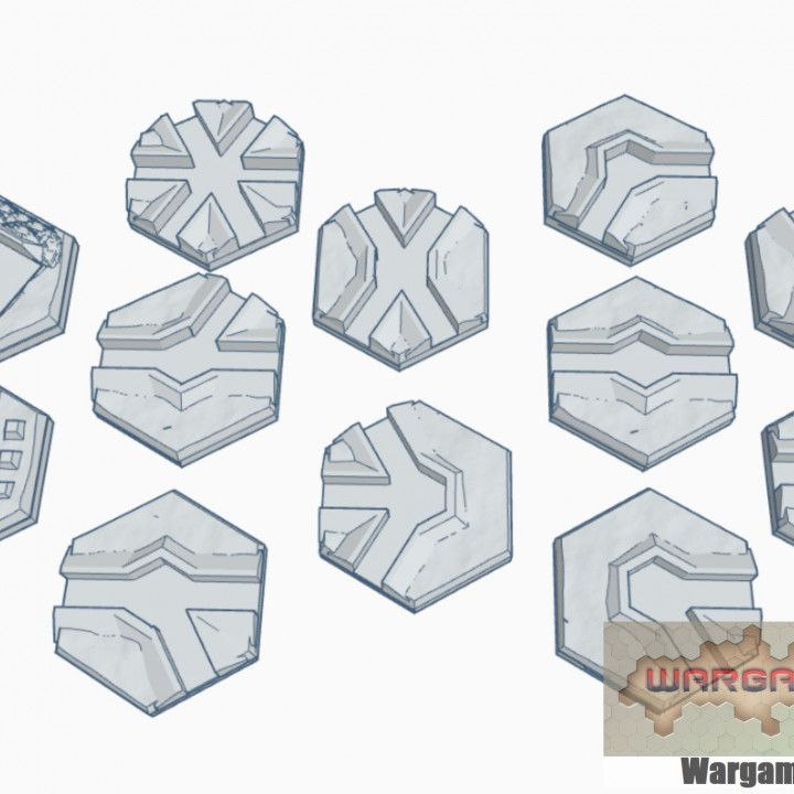Hex Map Scale Fortifications Set image