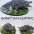 Alligators (Giant/Standard size) (pre-supported) print image