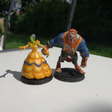 Picture of print of FANTASY FOOTBALL - BEAUTY and BEAST - werewolf & wraith