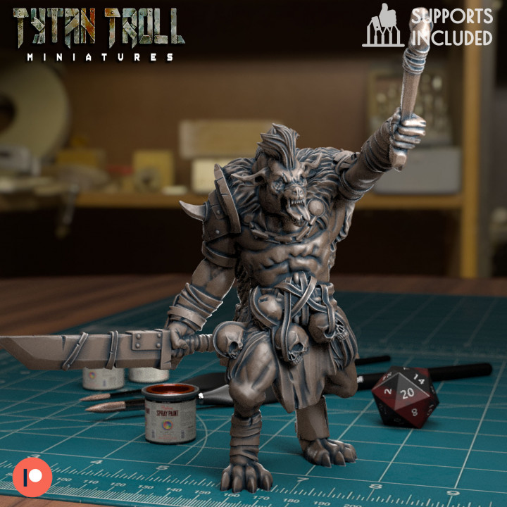 Gnoll Leader 02 [Pre-Supported] image