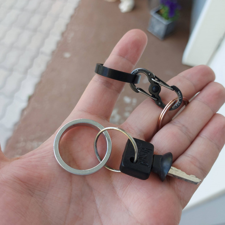 Stupid plastic keyring ring image
