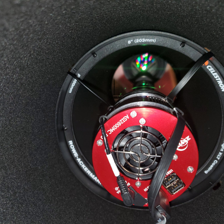 3D Printable ZWO ASI2600 Cable Guide by Tony Akens