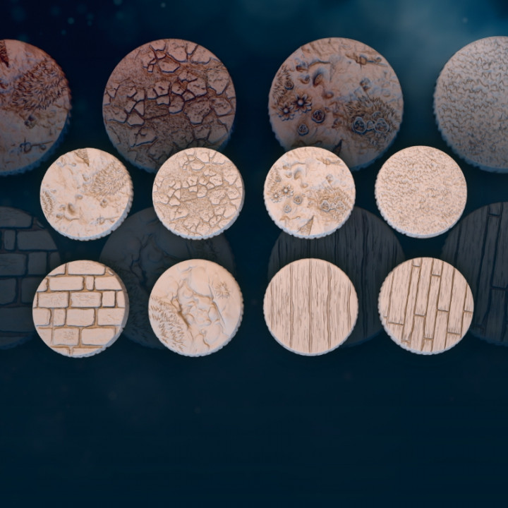 8x 25mm Round Bases | Scenery | Fantasy image