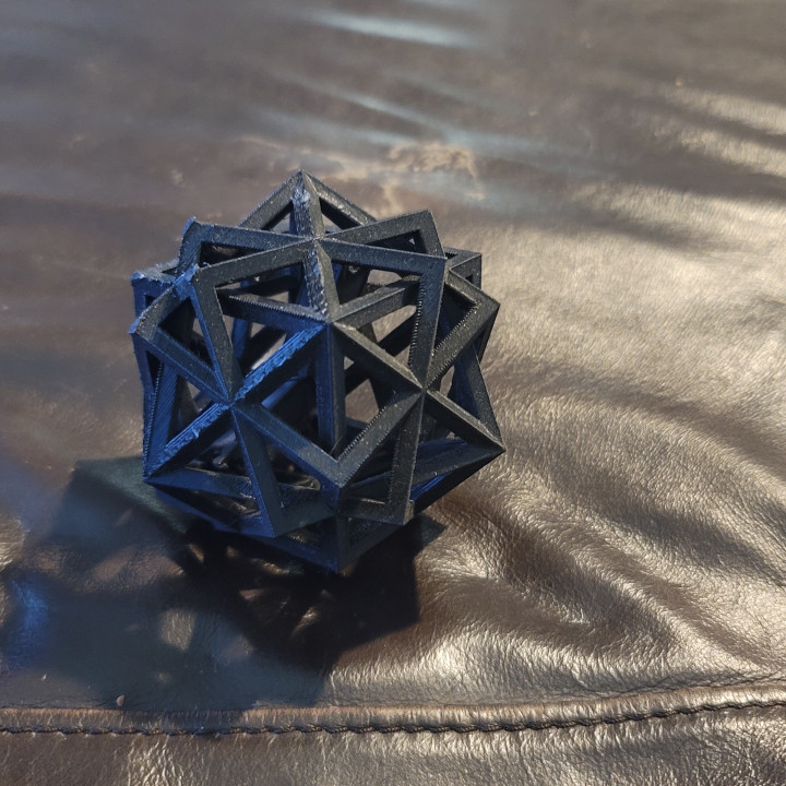Symmetries Of Cubes. Math Art. Super Symmetrical Object image
