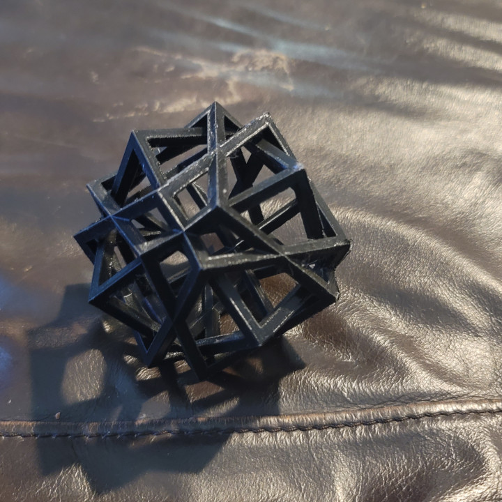 Symmetries Of Cubes. Math Art. Super Symmetrical Object image