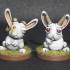 Demonic Rabbits team print image