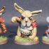 Demonic Rabbits team print image