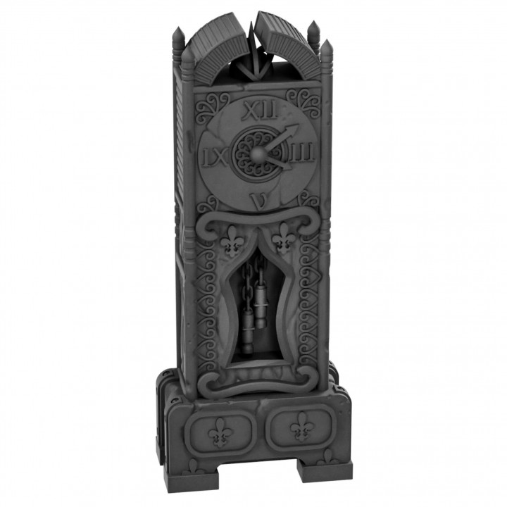 Grandfather clock tabletop scatter terrain image