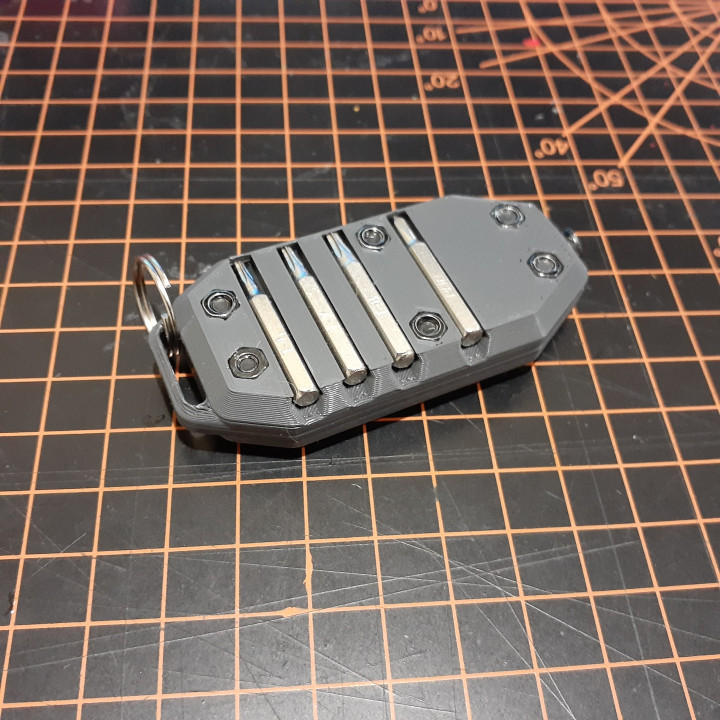 3D Printable EDC 4mm Hex Bit Driver by PilchPrints3D
