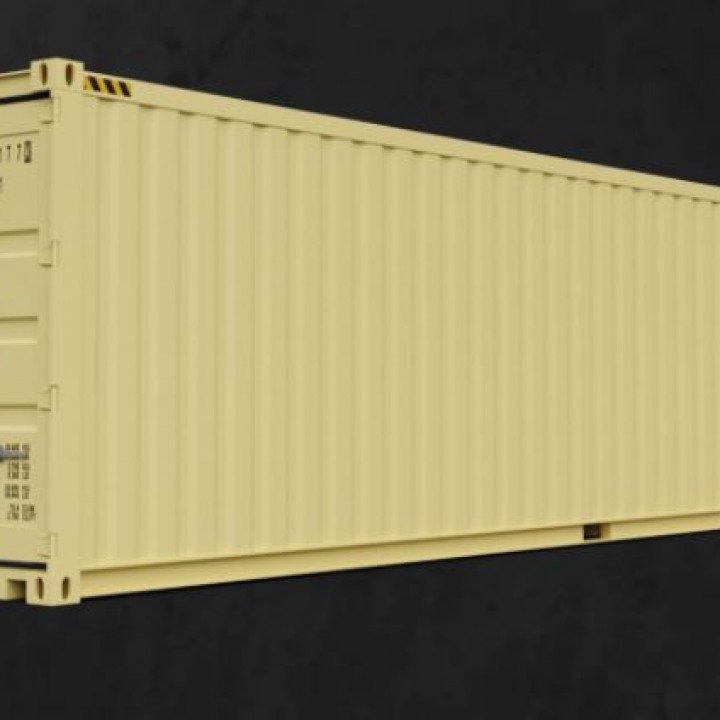 Shipping container 3d model image
