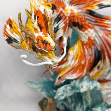 Picture of print of Dragon Koi - Presupported