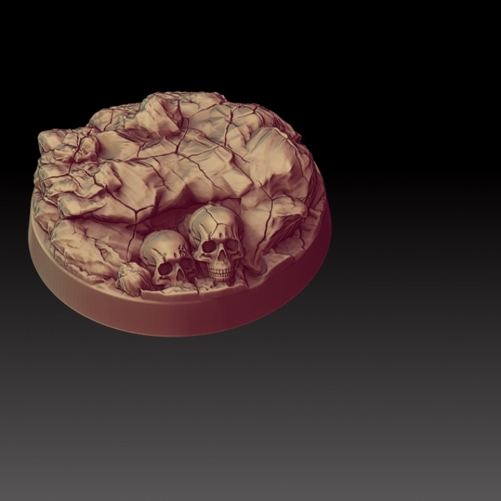 Desert Skull Mesa (32mm round) image