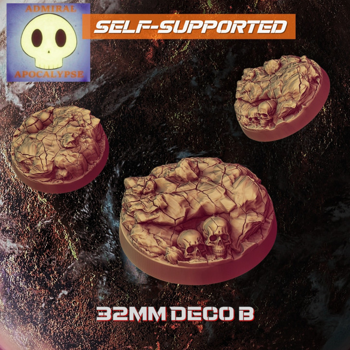 Desert Skull Mesa (32mm round) image