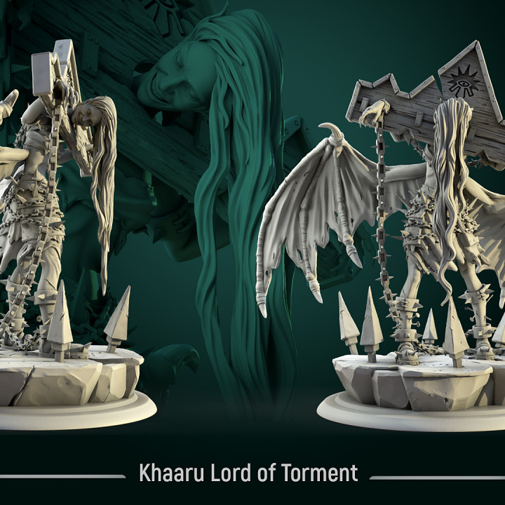 Khaaru Lord of Chaos 75mm pre-supported image