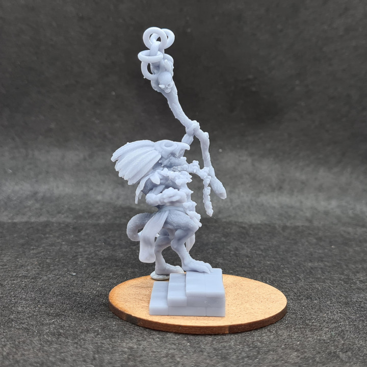 3D Printable Lizardfolk Shaman By Modular Worlds