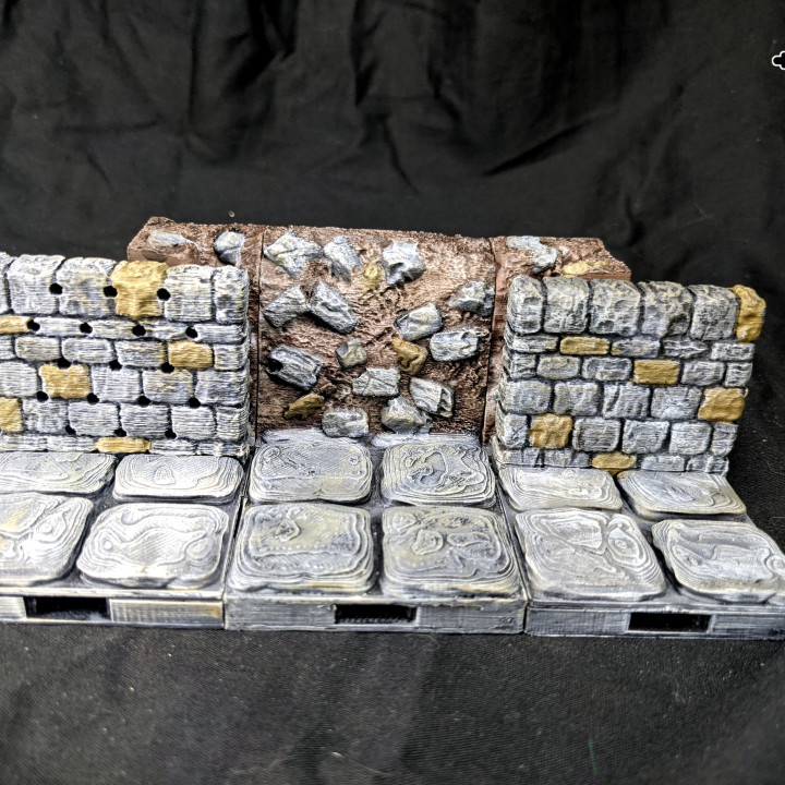 Dungeon Stone Ruined - Thick Wall Sets image