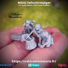 Picture of print of Fallschirmjäger, MG42, sniper, QG - 28mm for wargame