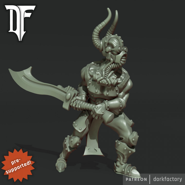 3D Printable Blademaster Demons | dark evil cyborg space pain elf of ...