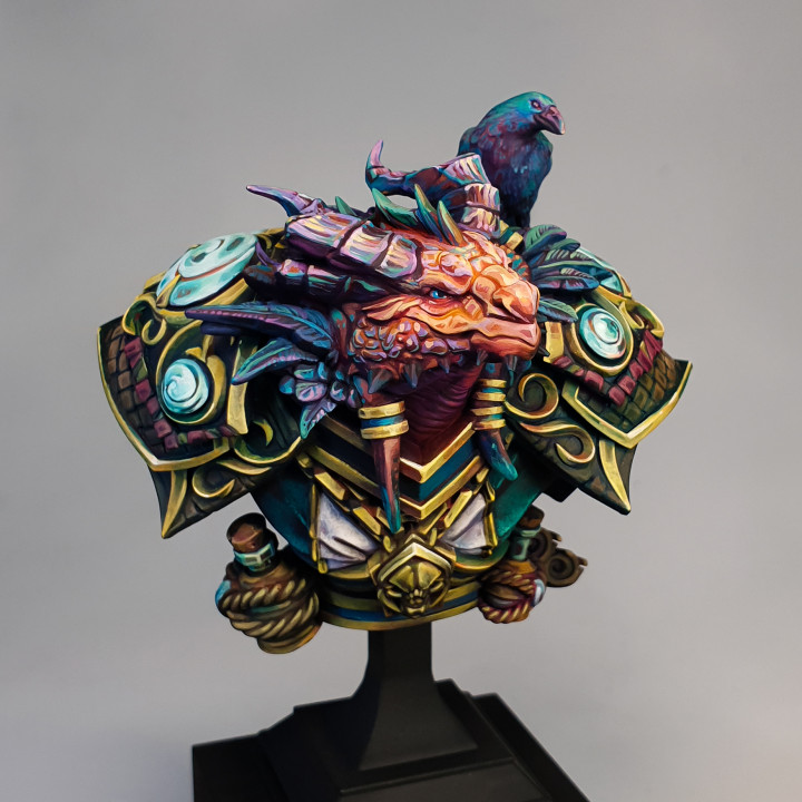 (Bust) Drayax, the Dragonborn Warlock image